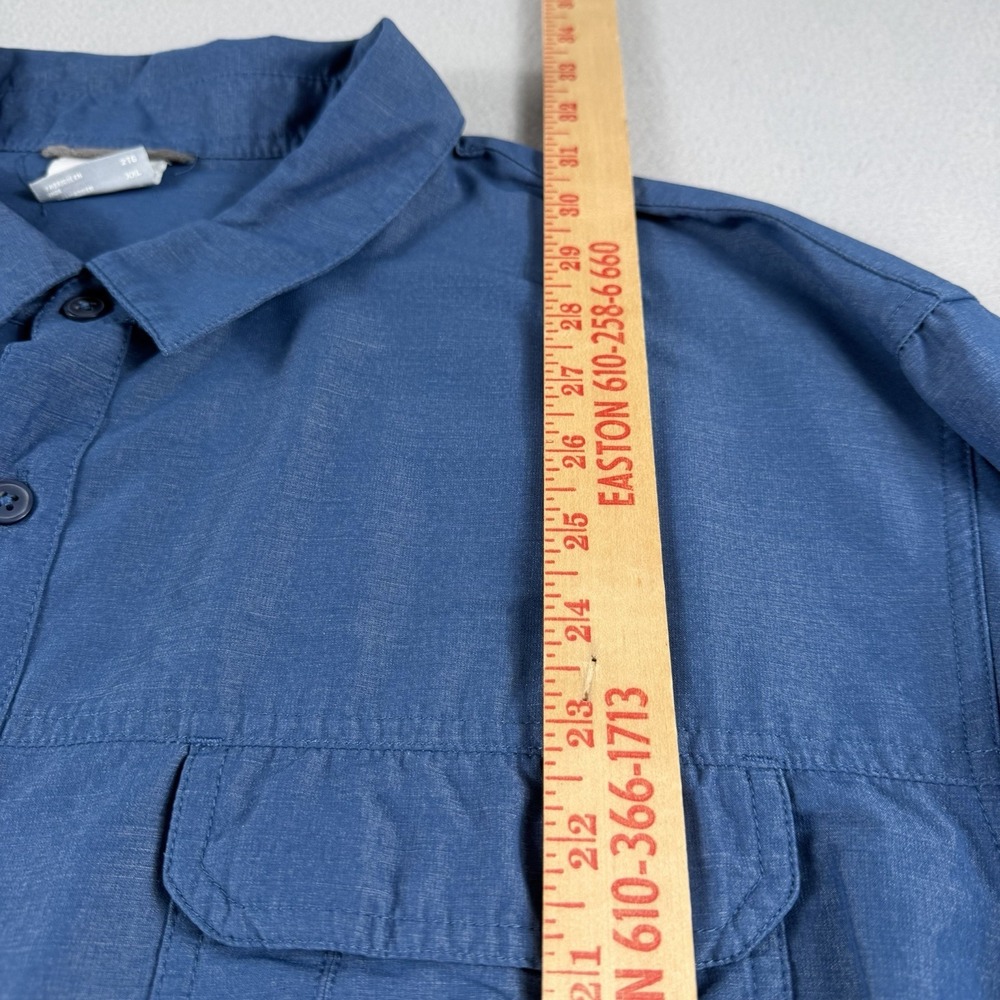 Columbia PFG Omni Wick Fishing Shirt Mens XXL Blue Long Sleeve Vented Nylon - Picture 8 of 12